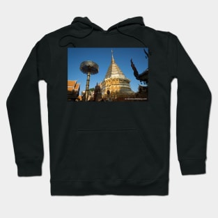 Pagoda in Chiang Mai Thailand. Hoodie